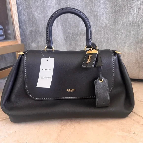 Coach NWT black slouchy Rogue - Picture 2 of 8